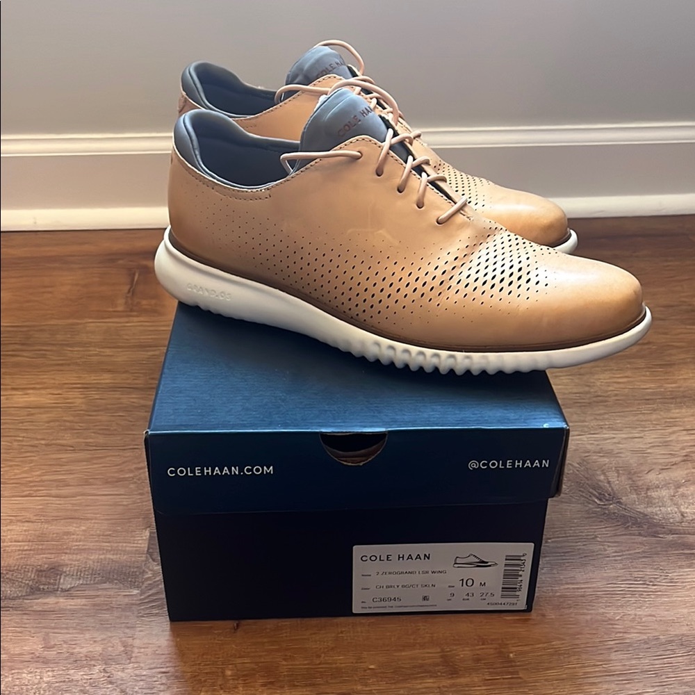 Cole Haan Men's Tan Oxford Shoes